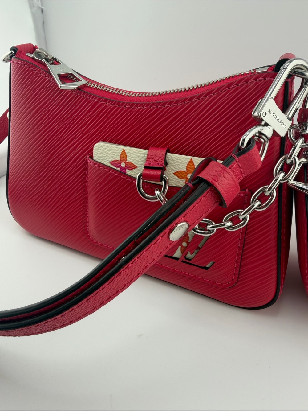 NEW Louis Vuitton Marellini Shoulder Bag Women's Miami Red Epi Leather Fashion - Picture 12 of 15